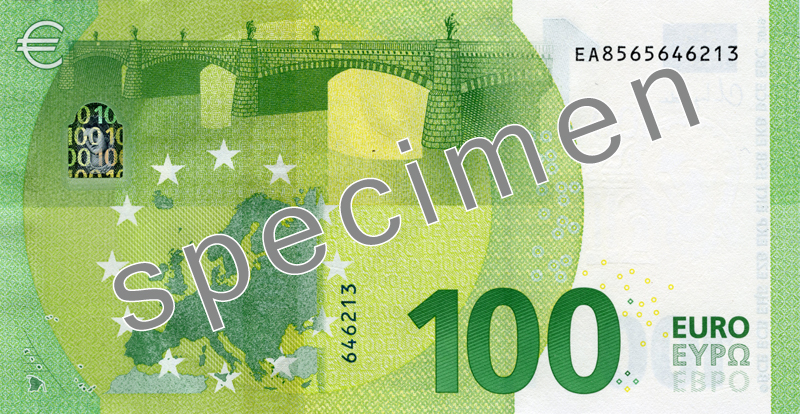 Гръб на €100